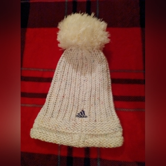 Unisex NY Red Bull Adidas Pom Pom Stocking Hat Multi Colored - Picture 4 of 5
